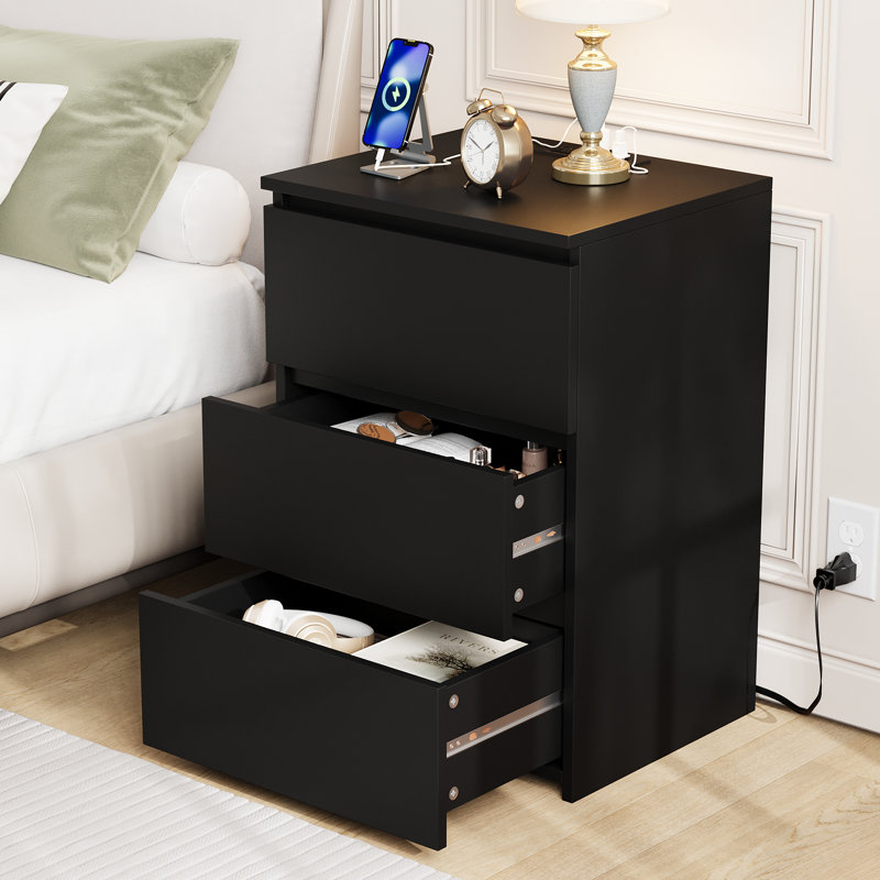 Wrought Studio™ Landenn 3-Piece Bedroom Set with Storage and
